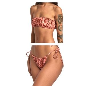 RVCA - Oasis Skimpy 2-Way Bandeau Bikini Set | M